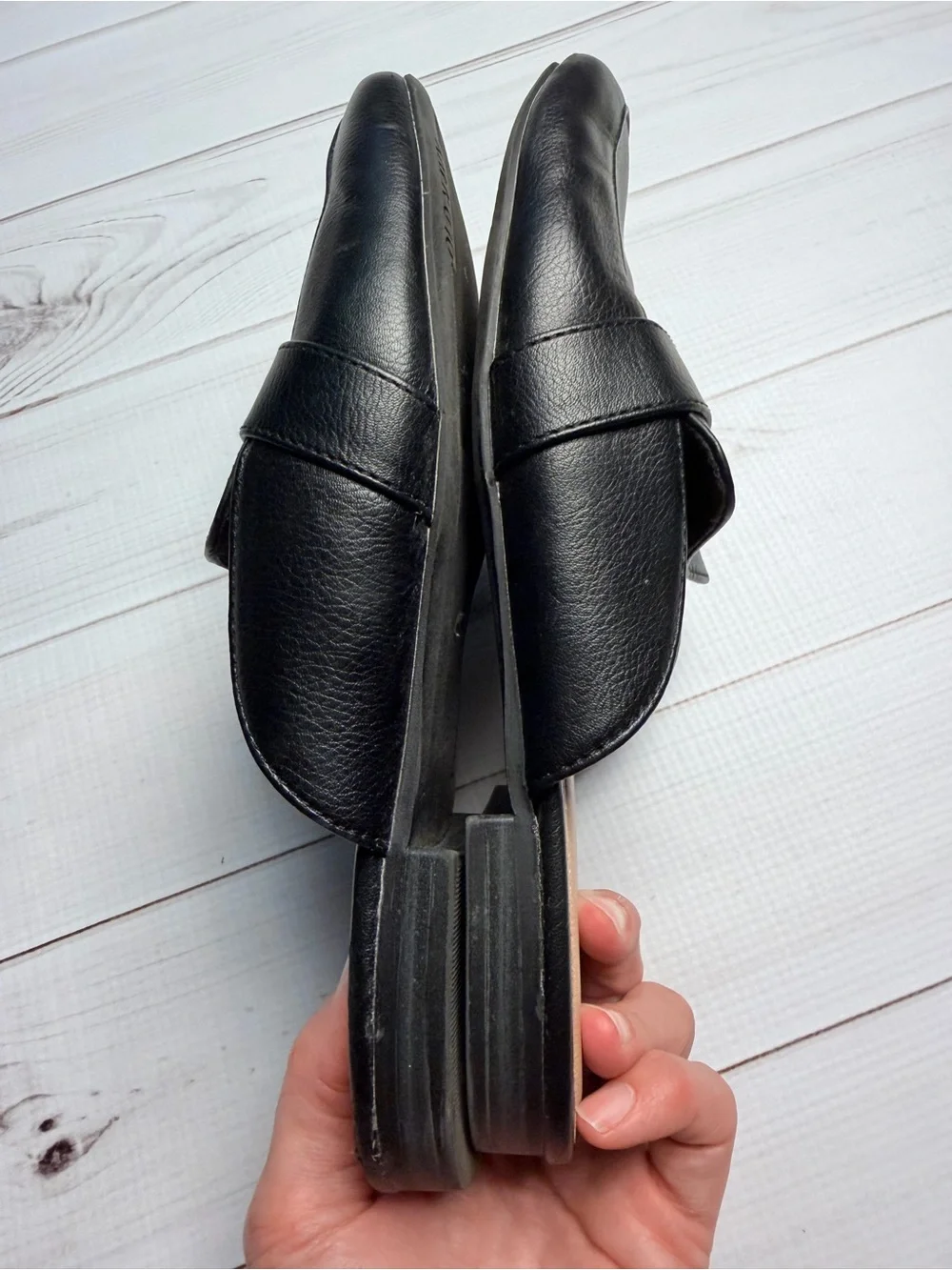 Old Navy Black Slip-On Mule Loafers